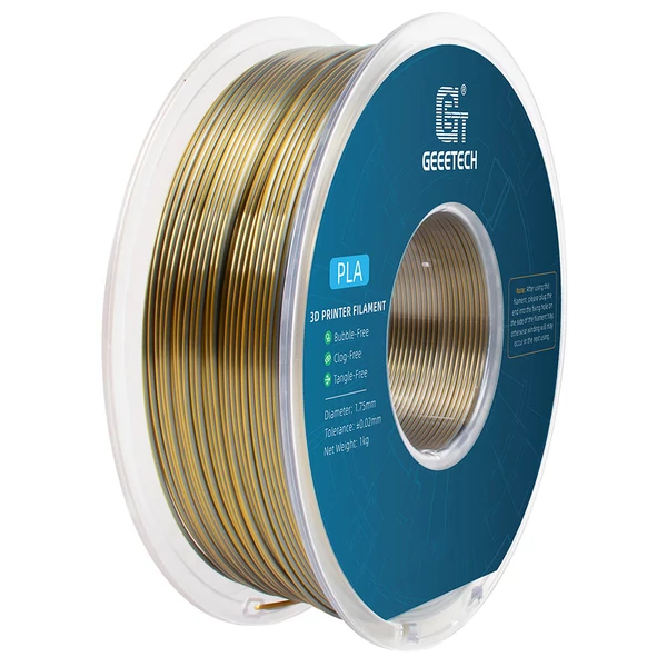 Geeetech két színű selyem PLA filament 1kg – Arany és ezüst