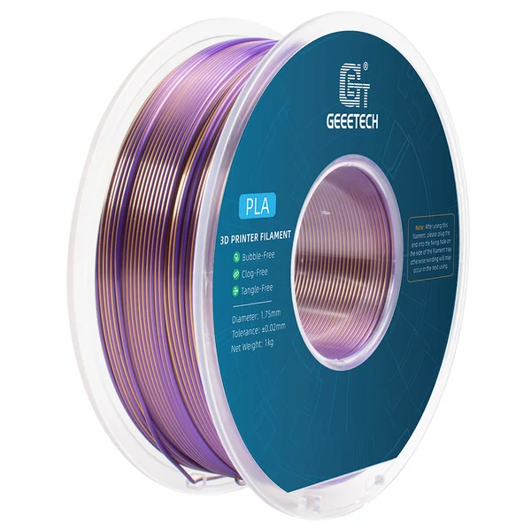 Geeetech két színű selyem PLA filament 1kg – Arany és lila