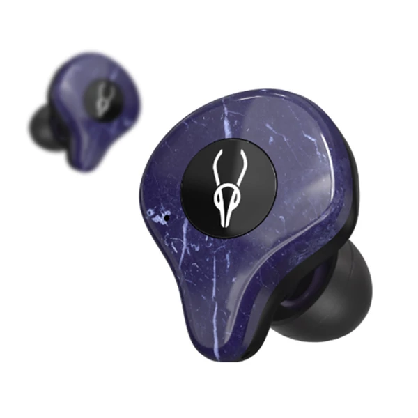 Sabbat E12 Ultra Marble Limited TWS fülhallgató, aptX, QI vezeték nélküli töltés, IPX5, Galaline kő mintás - lila