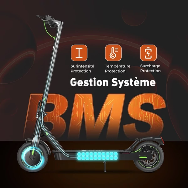 isinwheel S9 Pro elektromos roller, 350W motor, 36V 7.5Ah akkumulátor, 8.5" felfújható kerék, 25km/h, 28km hatótáv, applikációs vezérlés