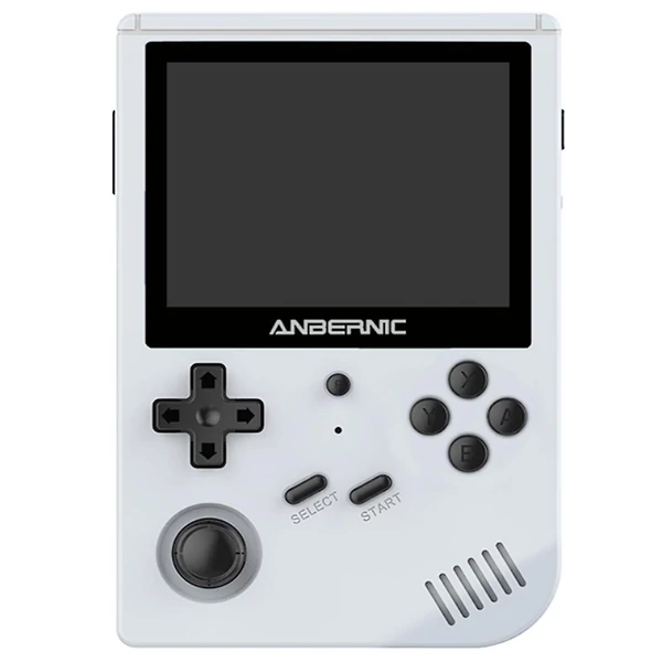 ANBERNIC RG351V kézi játékkonzol 128GB, 3.5" IPS kijelző, 20000 játék, dual TF kártya, NDS, N64, PSP, PS1 támogatás - szürke
