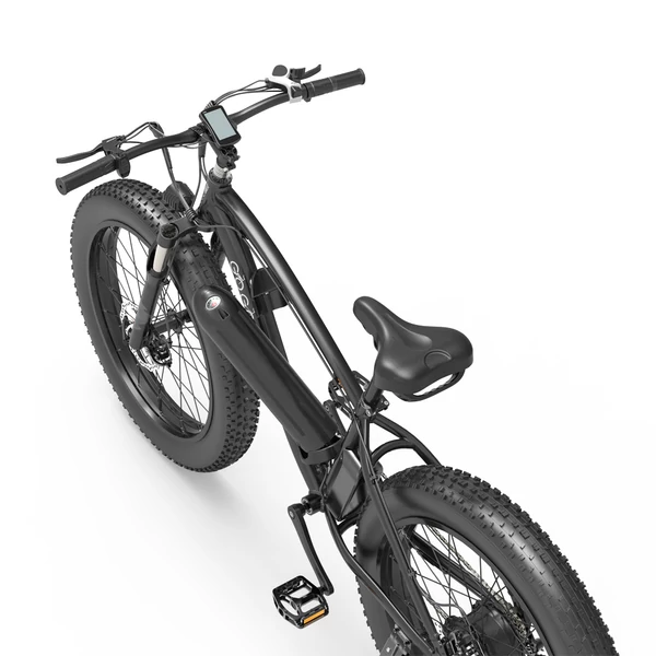 GOGOBEST GF600 Elektromos Kerékpár 1000W Motor 48V 13Ah Akkumulátor 26x4 Vastag Gumi Shimano 7 Sebesség Max 40km/h 110KM Hatótáv - Fekete Szürke