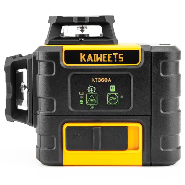 KAIWEETS KT360A önbeálló 3D lézeres szintező, 3×360° vízszintes/függőleges vonal