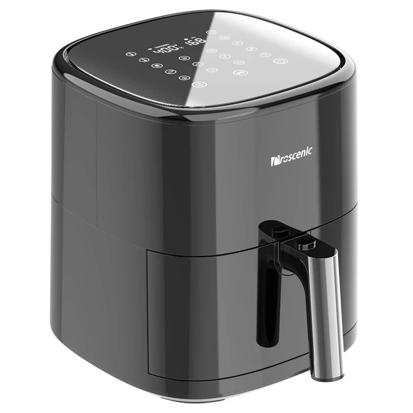 Proscenic T22 okos forrólevegős sütő 5L, olaj nélküli, tapadásmentes, 1500W, fekete – egészséges sütés gyorsan