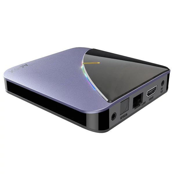 A95X F3 Air II 4GB/32GB 4K AV1 TV BOX RGB világítás, Android 11, Amlogic S905Y4, ARM Cortex A53, 2.4G+5G WIFI