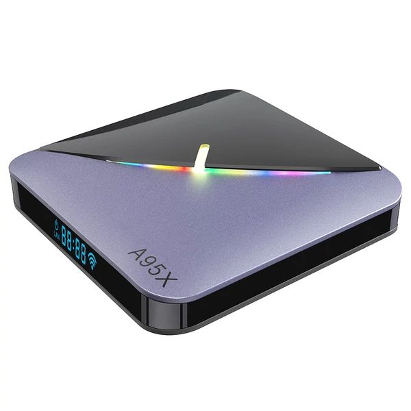 A95X F3 Air II 4GB/32GB 4K AV1 TV BOX RGB világítás, Android 11, Amlogic S905Y4, ARM Cortex A53, 2.4G+5G WIFI