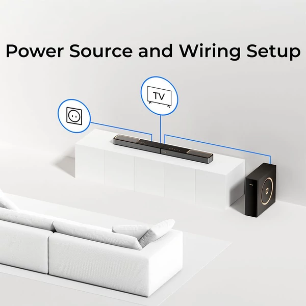 Ultimea Skywave F30 3.1.2 Soundbar, Dolby Atmos, Alkalmazásvezérlés, 300W csúcsteljesítmény, CEC, Bluetooth 5.4, 10 sávos EQ, 121 EQ beállítás