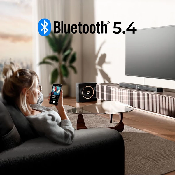 Ultimea Skywave F30 3.1.2 Soundbar, Dolby Atmos, Alkalmazásvezérlés, 300W csúcsteljesítmény, CEC, Bluetooth 5.4, 10 sávos EQ, 121 EQ beállítás