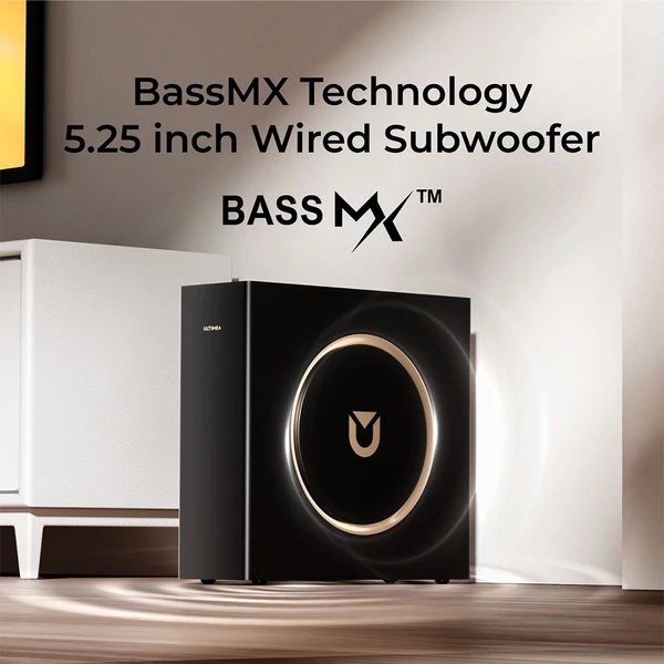 Ultimea Skywave F30 3.1.2 Soundbar, Dolby Atmos, Alkalmazásvezérlés, 300W csúcsteljesítmény, CEC, Bluetooth 5.4, 10 sávos EQ, 121 EQ beállítás