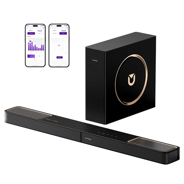 Ultimea Skywave F30 3.1.2 Soundbar, Dolby Atmos, Alkalmazásvezérlés, 300W csúcsteljesítmény, CEC, Bluetooth 5.4, 10 sávos EQ, 121 EQ beállítás
