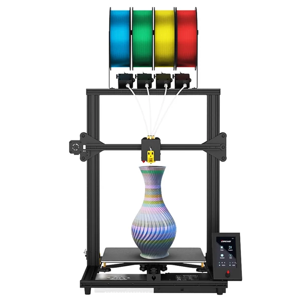 Zonestar Z8PM4 Pro 3D nyomtató 4 Titan extruder, 4 az 1-ben színkeverés, automata szintezés, 32bit alaplap, LCD, nyílt forrás, 300x300x400 mm