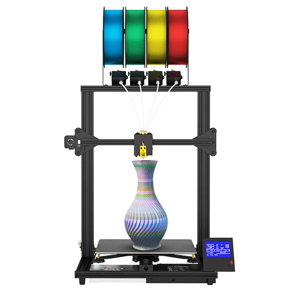 Zonestar Z8PM4 Pro 3D nyomtató 4 Titan extruder, 4 az 1-ben színkeverés, automata szintezés, 32bit alaplap, LCD, nyílt forrás, 300x300x400 mm