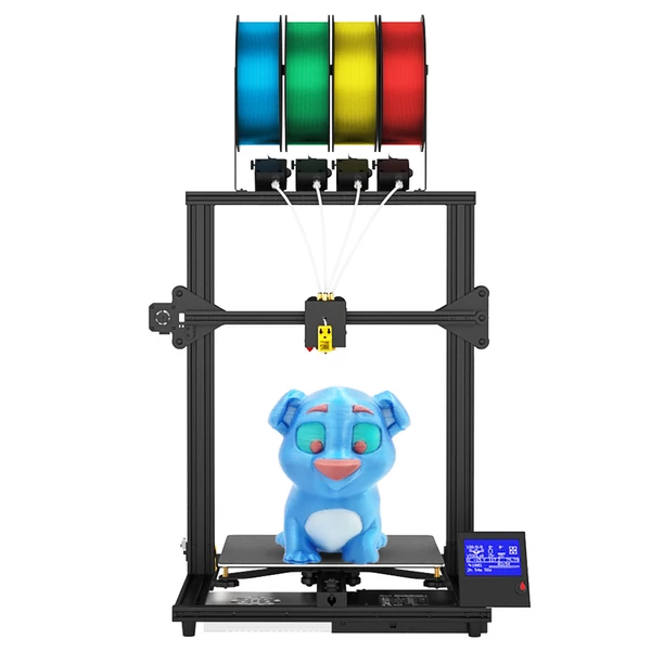 Zonestar Z8PM4 Pro 3D nyomtató 4 Titan extruder, 4 az 1-ben színkeverés, automata szintezés, 32bit alaplap, LCD, nyílt forrás, 300x300x400 mm