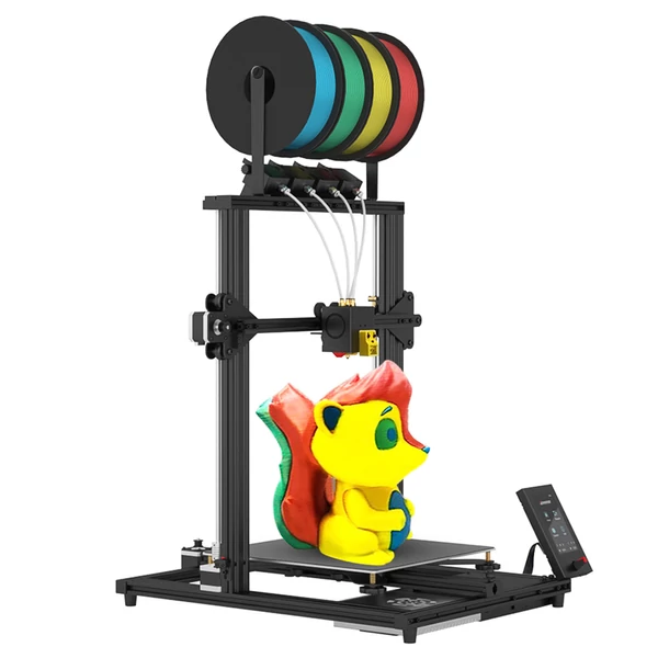 Zonestar Z8PM4 Pro 3D nyomtató 4 Titan extruder, 4 az 1-ben színkeverés, automata szintezés, 32bit alaplap, LCD, nyílt forrás, 300x300x400 mm