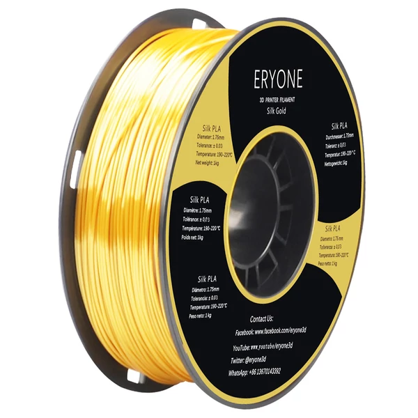 ERYONE Selyem PLA Nyomtatószál 1kg - arany
