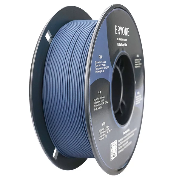 ERYONE matt PLA filament 3D nyomtatóhoz, 1.75mm, 1kg, ±0.03mm pontosság - tengerészkék