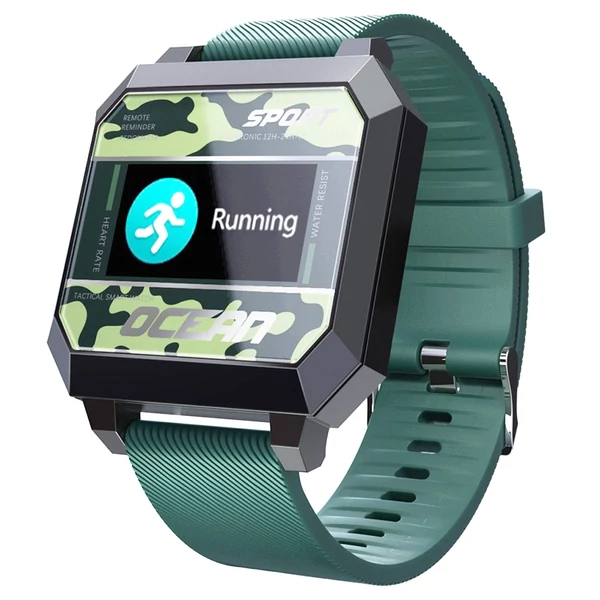 LOKMAT Ocean 2 sport okosóra, fitnesz aktivitásmérő, fáradtság elleni pulzusmérő, Android 4.4/iOS 8.0 - zöld