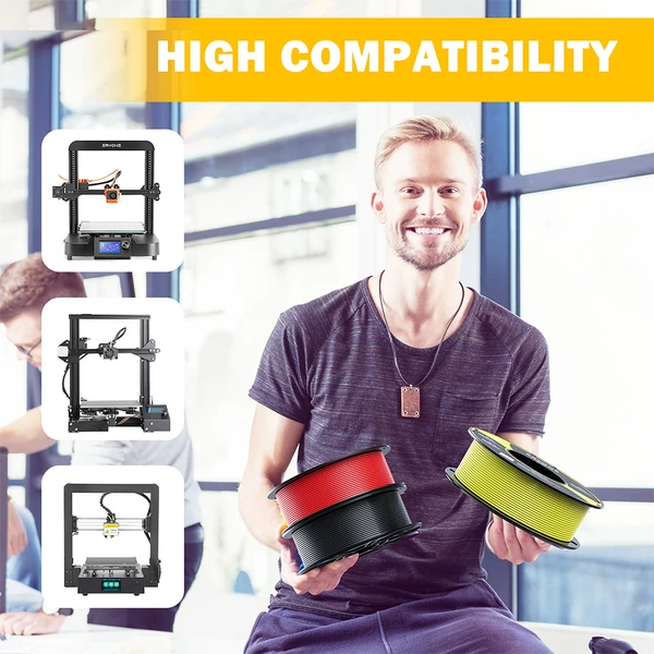 ERYONE PETG 3D nyomtató filament 1,75mm, 1kg, ±0,03mm pontosság - fehér