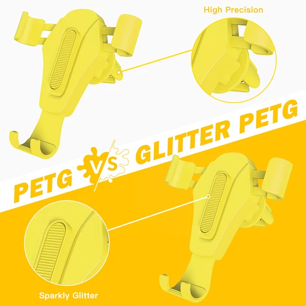 ERYONE PETG 3D nyomtató filament 1,75mm, 1kg, ±0,03mm pontosság - sárga
