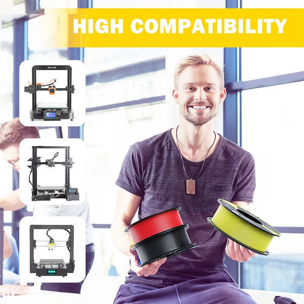 ERYONE PETG nyomtatószál 1kg 3D nyomtatóhoz - Átlátszó piros