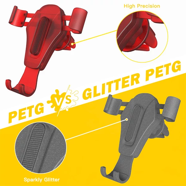 ERYONE PETG nyomtatószál 1kg 3D nyomtatóhoz - Átlátszó piros