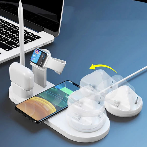 7 az 1-ben vezeték nélküli gyorstöltő iPhone-hoz