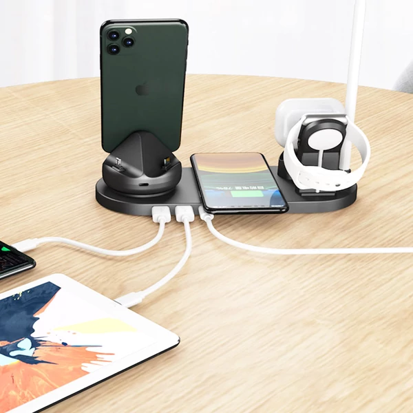 7 az 1-ben vezeték nélküli gyorstöltő iPhone-hoz