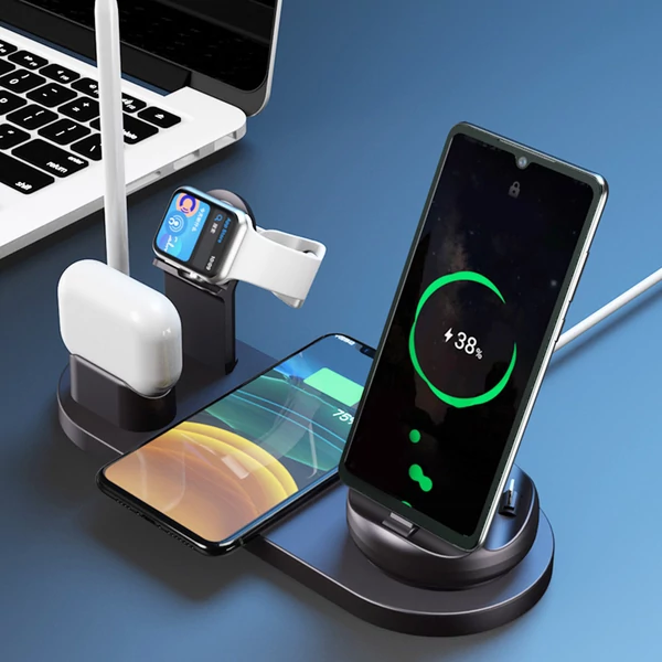 7 az 1-ben vezeték nélküli gyorstöltő iPhone-hoz