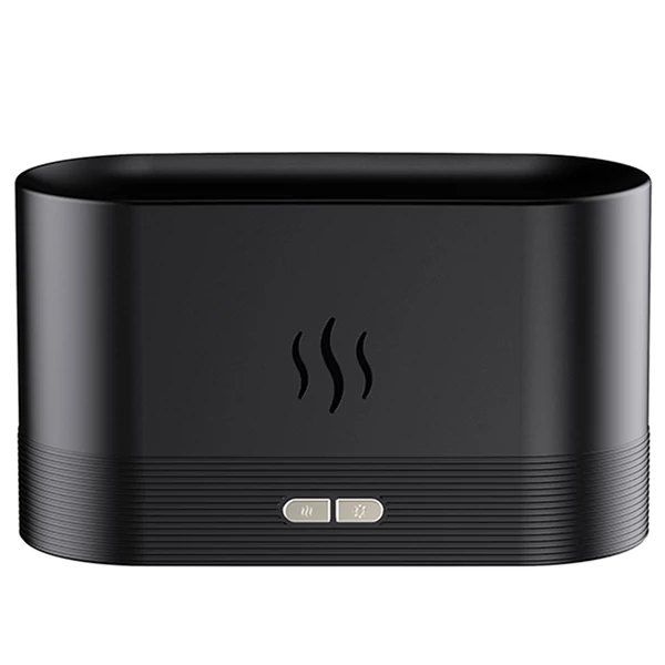 Aromaterápiás lánghatású párásító, ultrahangos USB illóolaj diffúzor otthonra, irodába