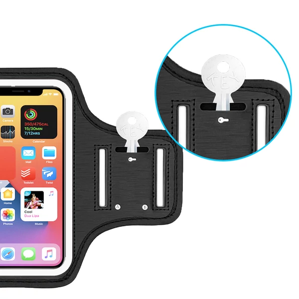 Vízálló futó telefontartó karszalag, 5.8" – iPhone 11 Pro/12 mini kompatibilis