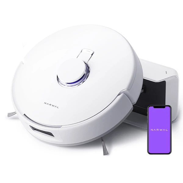 Narwal Freo X Plus robotporszívó és felmosó, 7800Pa szívóerő, önürítő, gubancmentes kefe, app/alexa vezérlés
