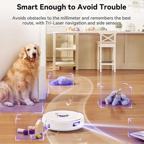 Narwal Freo X Plus robotporszívó és felmosó, 7800Pa szívóerő, önürítő, gubancmentes kefe, app/alexa vezérlés