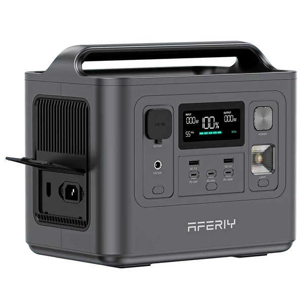 AFERIY P010 hordozható áramforrás, 800W 512Wh kültéri generátor, 8 kimenet, 1,5 óra töltés, 3500+ ciklus LiFePO₄ akkumulátor