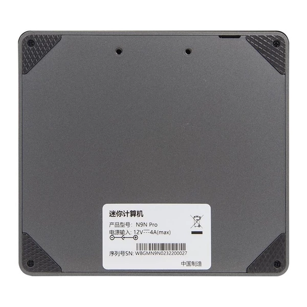 AOOSTAR N9N Pro Mini PC, Intel Core i3-N305, 8 mag, akár 3.8GHz, 16GB RAM, 512GB SSD, HDMI+DP, 4K, WiFi 5, BT 4.2, USB, RJ45, jack