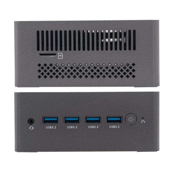 AOOSTAR N9N Pro Mini PC, Intel Core i3-N305, 8 mag, akár 3.8GHz, 16GB RAM, 512GB SSD, HDMI+DP, 4K, WiFi 5, BT 4.2, USB, RJ45, jack