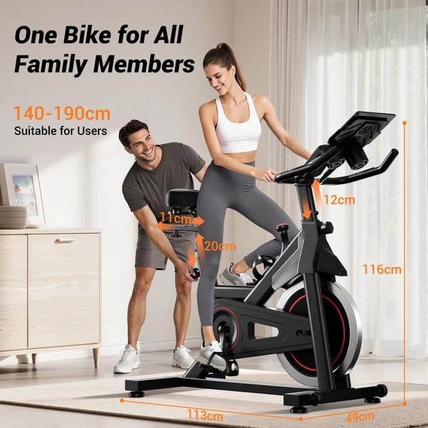 ROBORE CBX10 szobakerékpár, 136 kg teherbírás, csendes szíjhajtás, kényelmes ülés, iPad és palacktartó
