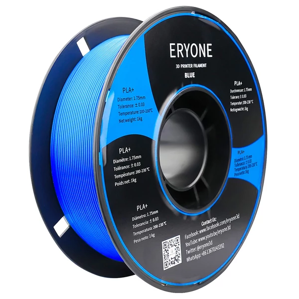 ERYONE PLA+ 3D nyomtató filament 1kg - kék