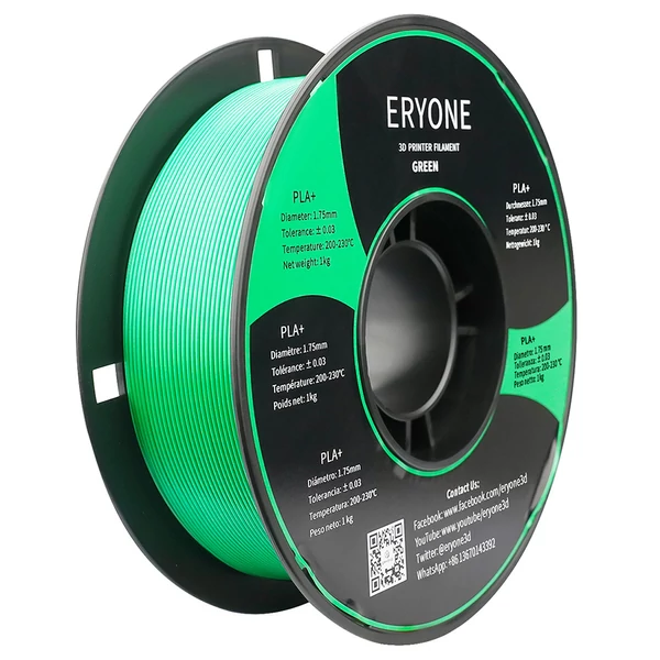 ERYONE PLA+ nyomtatószál 1kg - zöld