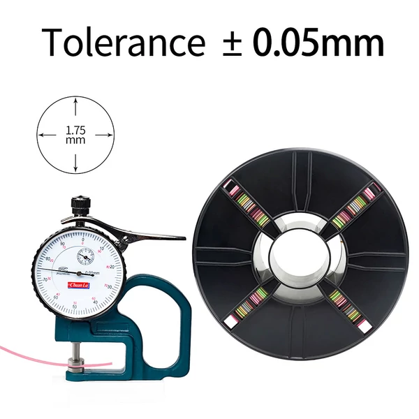 ERYONE Rainbow PLA filament 3D nyomtatóhoz 1,75mm, 0,03mm tűrés, 1kg - Metal Silk Szivárvány