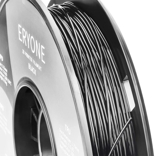 ERYONE TPU 3D nyomtató filament 1.75mm, 0.03mm tűrés, 0.5kg tekercs - fekete