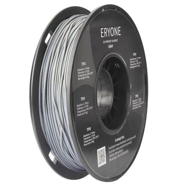 ERYONE TPU nyomtatószál 0,5kg - szürke