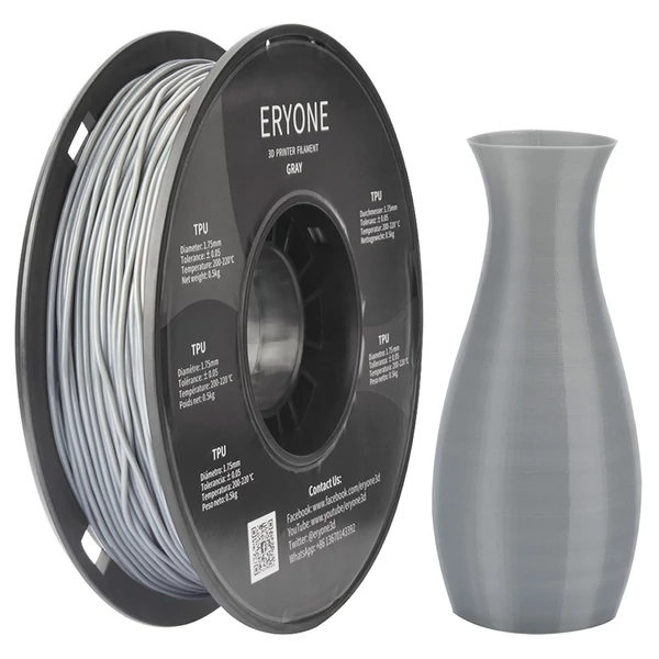 ERYONE TPU nyomtatószál 0,5kg - szürke