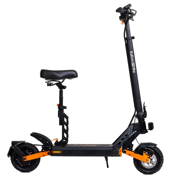 KuKirin G2 Pro összecsukható elektromos roller, 600W, 48V 15,6Ah, 58km hatótáv, HD LCD, dupla tárcsafék, LED, levehető ülés, irányjelző