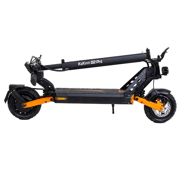 KuKirin G2 Pro összecsukható elektromos roller, 600W, 48V 15,6Ah, 58km hatótáv, HD LCD, dupla tárcsafék, LED, levehető ülés, irányjelző