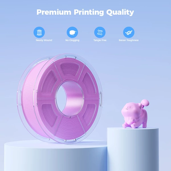 Mecpow nagysebességű PLA+ filament, 1kg - Halvány lila