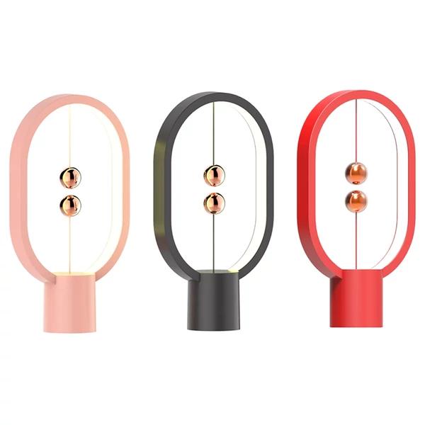 USB újratölthető HENGPRO mini egyensúly LED asztali lámpa, mágneses kapcsoló, szemkímélő éjjeli fény, érintésvezérlés