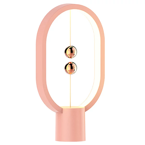USB újratölthető HENGPRO mini egyensúly LED asztali lámpa, mágneses kapcsoló, szemkímélő éjjeli fény, érintésvezérlés