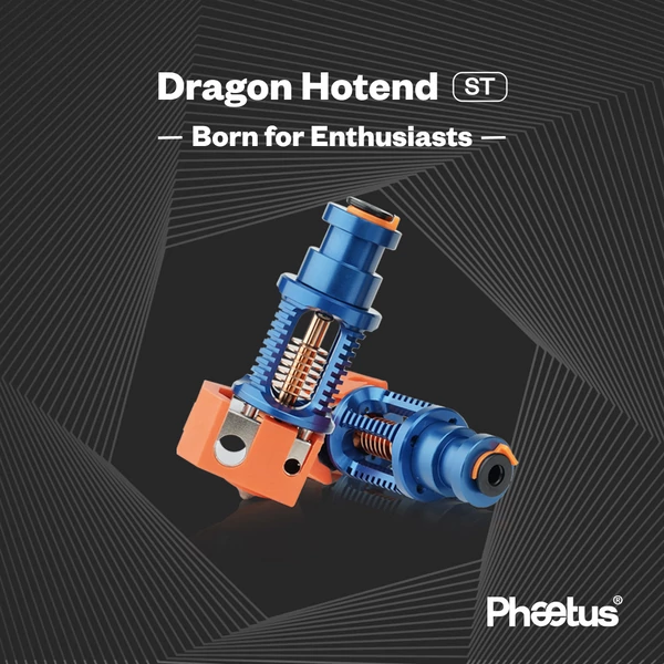Phaetus Dragon Hotend Standard, 500°C, Prusa/Creality CR-10/Ender 3, minden filamenthez kompatibilis - kék