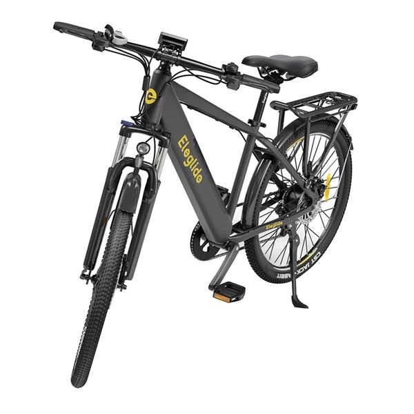 Eleglide T1 átlépős elektromos trekking kerékpár 27,5" 36V 13Ah 250W Shimano 7 sebesség, 25km/h, 100km hatótáv, IPX4, dupla tárcsafék - fekete