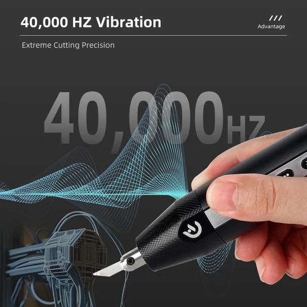 Hanboost C1 Vezeték nélküli ultrahangos vágó, 40KHz rezgés, automatikus állítás, 3 mód, 3D nyomatokhoz és kézműves munkákhoz